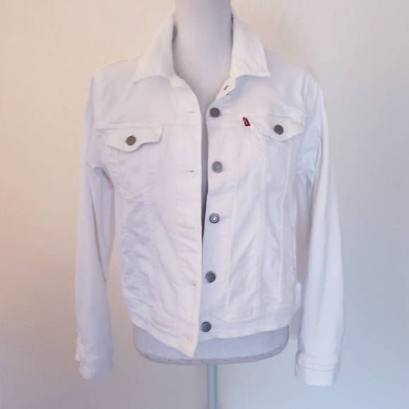 Levi Strauss Women's White Denim Jacket